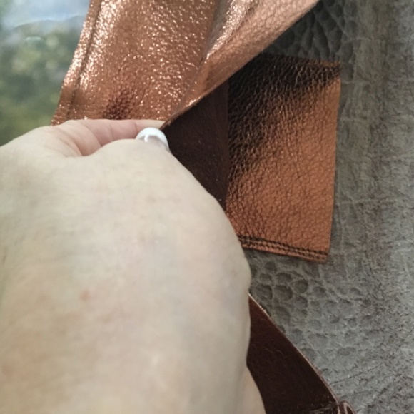 Weathered Soul Jewelry Artisan Crafted Copper Metallic Leather Clutch: Brand New - Picture 6 of 6